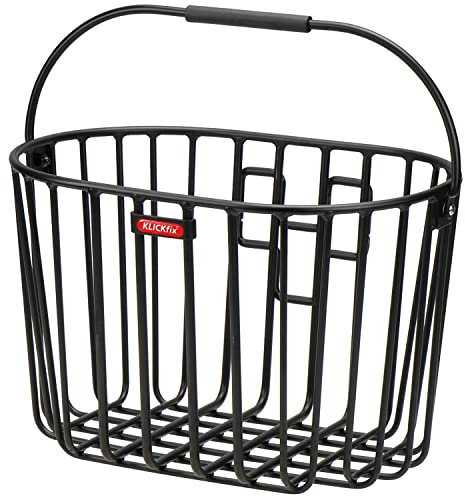 KLICKfix Fahrradkorb ALUMINO KORB, 0393KLIK, 25 x 40 x 26 cm, Schwarz
