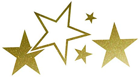 Cardesign Sticker - Stars, Oro63 X 39 Cm