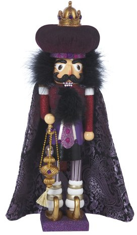 Hollywood Nutcrackers Kurt Adler Hollywood King Nutcracker, 18-Inch, Purple