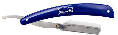 JOHNNY B. Professional Barber Straight Edge Razor, Blue