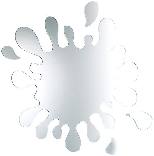 infactory Spiegel Tropfenform: Wassertropfen-Spiegel Splash Mirror aus Acryl (Wandspiegel Tropfenform, Tropfen, Dekoration)