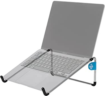 R-Go Tools R-Go Steel Basic Soporte de ordenador portátil, plateado - Soporte de regazo para portátiles y netbooks (plateado, Plata, 25,4 cm (10), 55,9 cm (22), Acero, 5 kg, 0 - 110 mm)
