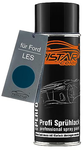 TRISTARcolor Autolack Spraydose für Ford LES Stahlblau/Steel Blue Basislack Sprühdose 400ml