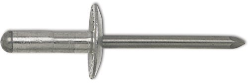 Gesipa PolyGrip Blindniete Alu/Niro 4,8 x 17 K 16 – Grosskopf (Klemmbereich 6,5 – 13 mm, Hohlnietlänge 17 mm) 1433899