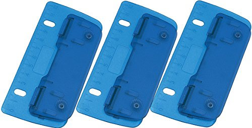 Wedo Tragbarer Locher, mobiler Doppellochstanzer mit 12 cm Skala