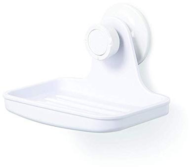 Umbra Flex Dusch Seifenhalter mit Gel-Verschluss Technologie – Seifenschale für Seifenstücke, Luffaschwämme, Baby Badeschwämme und Mehr (kein Bohren, Rostfrei)