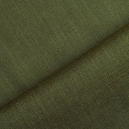 Holmar - Leinen Stoff Meterware - 100% Leine - in über 30 Farben - vorgewaschen (moos)