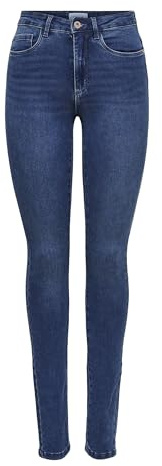 Only Femme Onlroyal High Waist Skinny Jeans, Medium Blue Denim, L 30L EU