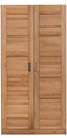 moebelstore24 Kleiderschrank Tollo 2 Kernbuche massiv geölt