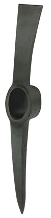 Ideal 38013000 Kreuzhacke 3kg ohne Stiel, schwarz lackiert