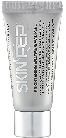 SkinPep Brightening Enzyme & Acid Peel - Beautiful and Vibrant Skin + Pineapple and Papaya Enzymes + Peptides + Glycolic Acid And Lactic Acid + Vitamin C - Professional Grade Peeling Gel (15ml)