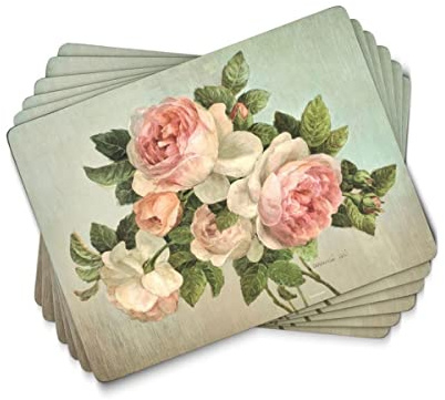 Pimernel 6 Medium Placemats-Antique Roses- Antique Roses-6 Medium Placemats-30,5 x 23,0