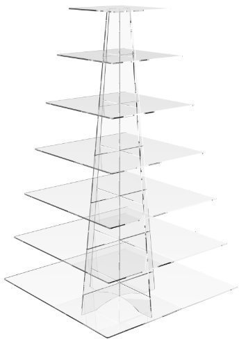 Square Acrylic Cupcake Stand 7 Layer