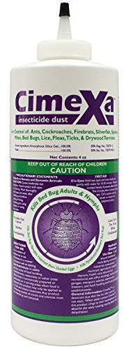 CimeXa Insecticide Dust 4 oz (1 lb per 1000 square feet) Pet Safe Excellent Product Broad Spectrum Insecticide Many Different Insects Labeled Kills Pyrethroid-Resistant Bed Bugs, chinches de cama