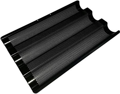 NEUSTANLO - Baguetteblech Baguette Backblech - hochwertige Antihaftbeschichtung - ideal für Kindergeburtstage oder Partys