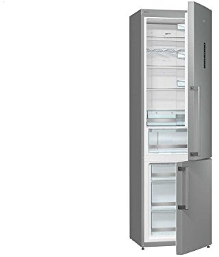 Gorenje NRK 6203 TX Réfrigérateur / congélateur / A+++ / hauteur 200 cm / partie réfrigérateur : 254 L / partie congélateur : 80 L / NoFrost / tiroir ZeroZone 0 °C / anti-traces de doigts Silber