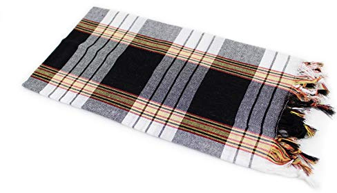 my Hamam, Pestemal Hamamtuch Saunatuch Schwarz Classic Muster Badetuch, Handtuch, Peshtemal mit Karomuster