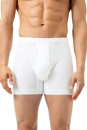 Mey Shorty herr – kalsonger med bifogad vävd linning och gylf – 100 % peruk-pima bomull – basic serie noblesse – 2815, Vit, 3XL