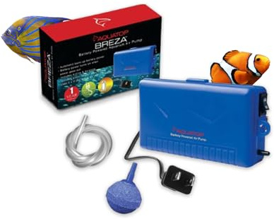 Aquatop Breza Air Pump with AC Power Failure Sensor – Automatic Backup System – Portable & Versatile for Fish Transport, Emergencies & Continuous Aeration