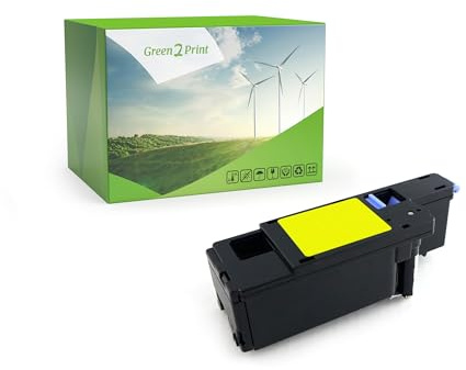 Green2Print Toner gelb 1400 Seiten ersetzt Dell 593-11019, WM2JC, 593-11143, W8X8P passend für Dell 1250C, 1350CNW, 1355CNW, 1355CN, C1760NW, C1765NF, C1765NFW