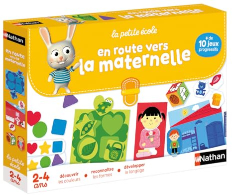 Nathan - 31422 - En route vers la maternelle - Jeu éducatif dès 2 ans, Noir