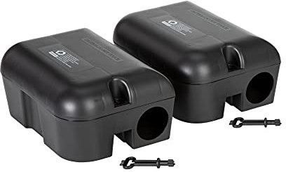 Köder-Discount: 2 postazioni professionali per esche per topi per stendere veleno per topi: blocchi per esche, paste per esche o esche di grano