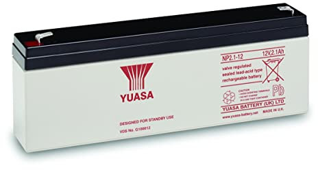 Yuasa NP2.1-12 piombo acido (VRLA) 2.1Ah 12V batteria UPS