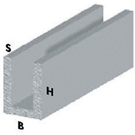 Profil Silber 200 canalino U 10 x 10 x 1 – teilig. 5