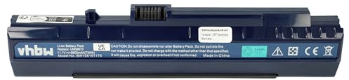 vhbw Batería Compatible con Acer Aspire One ZG5 Notebook (6600 mAh, 11,1 V, Li-Ion)