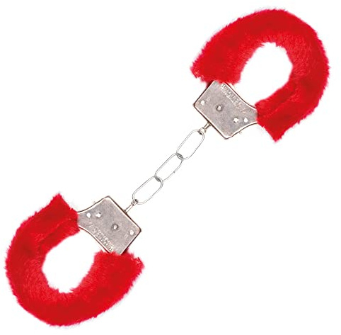 Boland 535025 Handschellen mit Fell 2 Farben sortiert, mehrfarbig