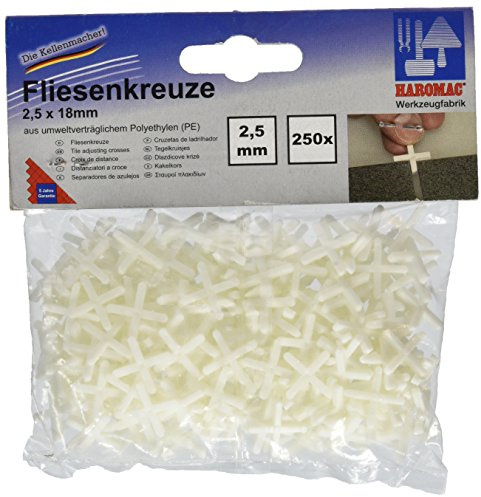 Haromac Fliesenkreuze, 2,5 x 18 mm, 250 Stück, 06200225SB