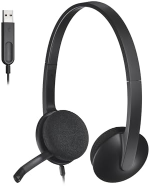 Logitech USB Headset H340, Stereo, USB Headset for Windows and Mac - Black