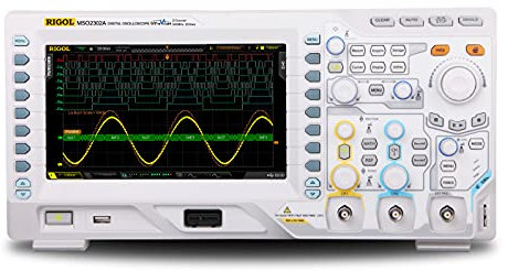 RIGOL MSO2302A Mixed signal Oszilloskop, 300 MHz, 2 GSa/s, 2 Kanal + 16 Digial kanal+ Logiktastkopf, 56 MPt, kostenlose Trigger und Decodierung, 3 Jahre Garantie
