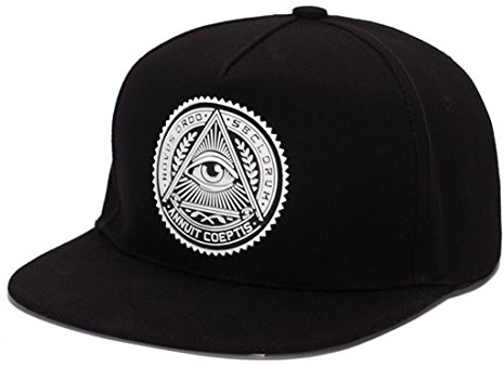THENICE Annuit Coeptis Baseball Kappe Hip Hop Snapback Trucker Caps (Schwarz)