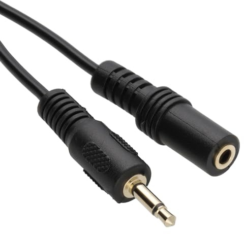 kenable 3,5 mm Mono Klinkenstecker Stecker Zum 3,5 mm Buchse Verlängerung Kabel Vergoldeten 3 m [3 Meter/3m]