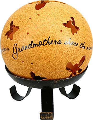 Pavilion - Comfort Candles - Grandmother - Includes Tea Light Candle and Stand, 5-1/2-Inch, Butterfly Pierced Round