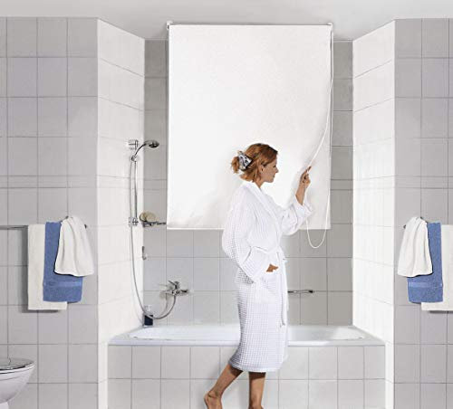 Kleine Wolke 3316100744 DV-Rollo Duschrollo, 140 x 240 cm, weiß