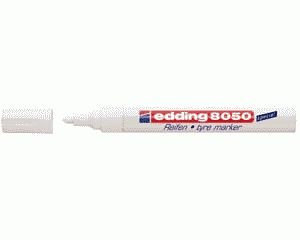 Edding Reifenmarker 8050 weiss Tyre Marker für Reifen und Gummiteile, Verpackungseinheit: 10 Stück