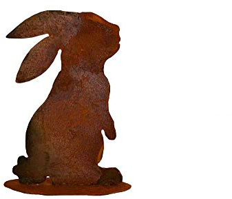Saremo Osterdekoration Osterhasen Deko Rost Edelrost Metall Osterhase Hase Rostdeko Gartendeko Osterdeko Dekohase Dekotier Ostergeschenk Geschenk Idee