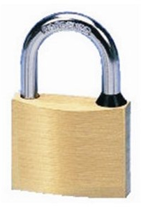 Lucchetto ad arco in ottone pesante 60mm