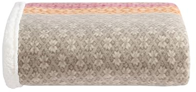 Eddie Bauer - Blanket, Super Soft Reversible Sherpa & Brushed Fleece Bedding, Ideal Throw Blankets for Couch, Plaid Home Design (Nordic Raisin)