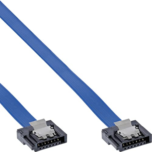 InLine 27705K SATA 6Gb/s Anschlusskabel klein, mit Sicherheitslasche, 0,5m