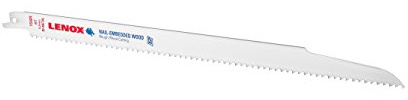 LENOX 12 6TPI Wood & Metal Cutting Reciprocating Saw Blade - 25 Pack, Multicolor (20495B156R)