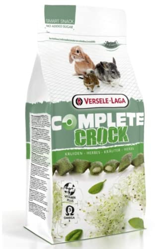 Versele-Laga Complete Crock Hierbas | 50 g | Snack para Conejos y roedores | Relleno Suave y Rico en vitaminas con Alfalfa | Fácil de digerir y sin azúcares añadidos