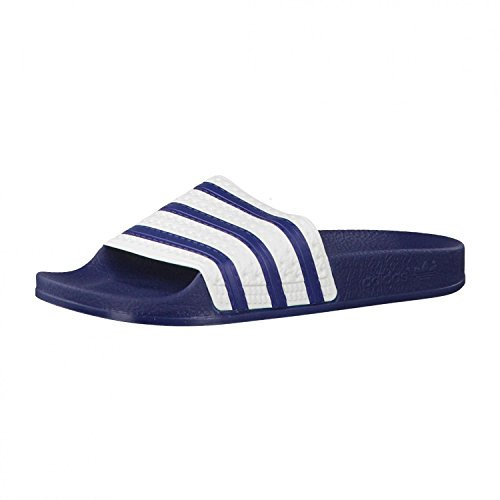 adidas Adilette, Sandali Unisex-Adulto, Blu Adiblu White Adiblu, 43 EU