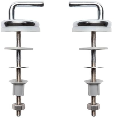 Schläfer | 453810 - WC-Sitzbefestigung, M8 Edelstahl verstellbares Scharnier mit Schnellkupplung (verkürzte Halterung) für WC-Sitz, Toilettendeckelscharniere aus Edelstahl