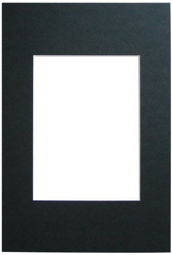 walther design Passepartouts schwarz für Rahmenformat: 50 x 70 cm, Bildformat: 40 x 50 cm Passepartouts PA070B