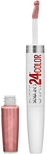 Maybelline Super Stay 24, 2-Step Liquid Lipstick Makeup, Long Lasting Highly Pigmented Color with Moisturizing Balm, Timeless Toffee, Nude Brown, 1 Count