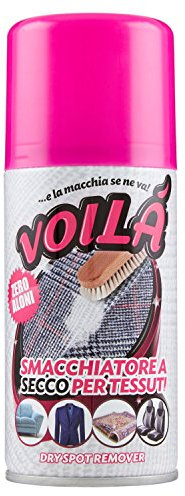 Voilà, Smacchiatore a secco spray per tessuti, Tappeti, Divani, Moquette, Elimina macchie in modo Istantaneo, Azione immediata senza aloni, 200 ml