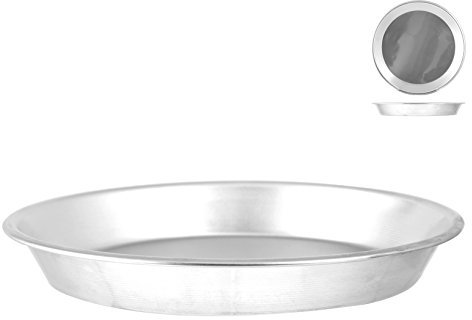 Aiello Stampo da Forno Professionale in Alluminio Tortiera per Crostata Ruoto Pastiera Quiche - Cm.28